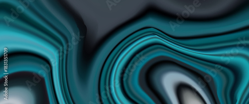 Abstract vector background with flowing teal and gray layers, creating a fluid, wavy pattern with soft gradients and organic contours.