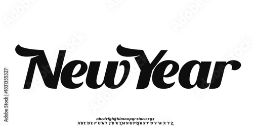 Elegant script vector font. Alphabet vector font with Uppercase, lowercase, and number. Stylish decorative hand drawn.