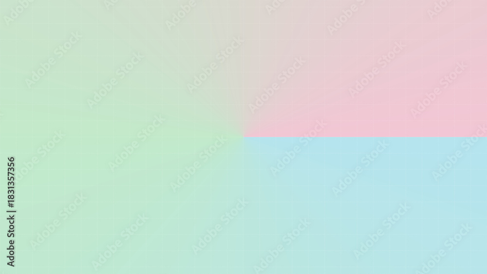 Fototapeta premium Soft pastel gradient background with subtle color transitions and geometric divisions