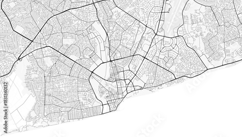 Fotografie Accra City Map