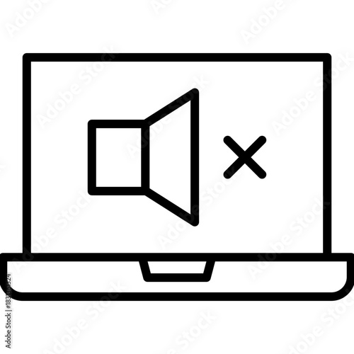 sound off laptop icon