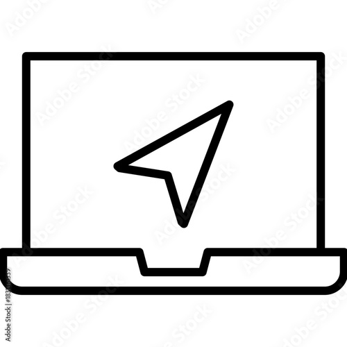 navigate laptop icon