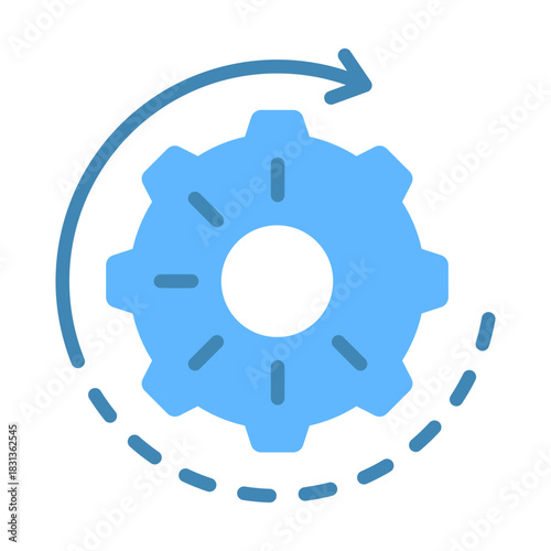Processing Icon - Flat Color