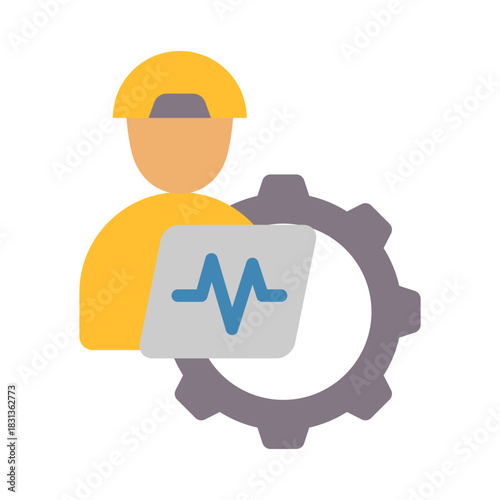 Engineer Icon - Flat Color