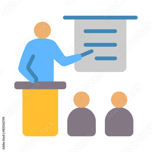 Training Icon - Flat Color