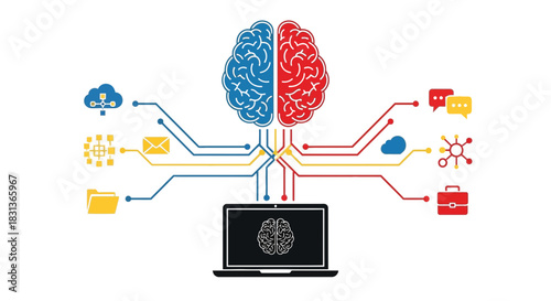 Artificial intelligence ai machine learning and deep learning concept