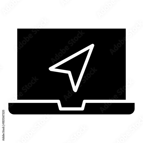 navigate laptop icon