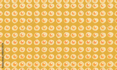 かわいい沢山の目玉焼き背景　ベクター