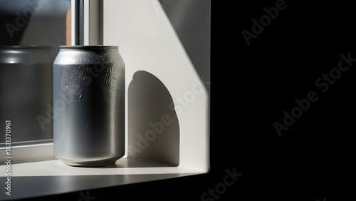 Wallpaper Mural Cold Drink Can Refreshment Aluminum Can Near Window With Condensation Torontodigital.ca