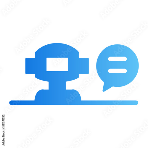 Virtual assistant Gradient icon
