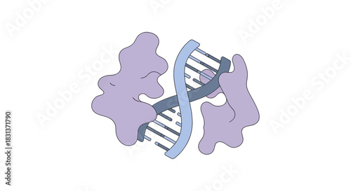 Explore the intricate world of DNA replication with this captivating visual representation, sparking curiosity and inviting deeper understanding of life's code