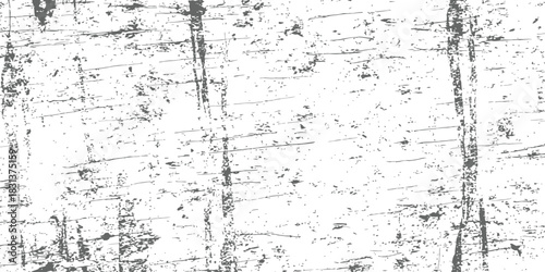 Vector Grunge Texture Overlay Rough Distressed Surface Background with Scratches and Speckles Monochrome Black and White Design Element