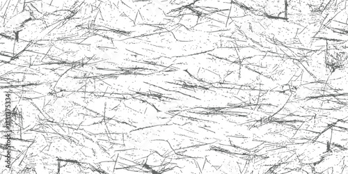 Seamless Scratched Grunge Texture Vector Background Overlay Black and White Distressed Design Element