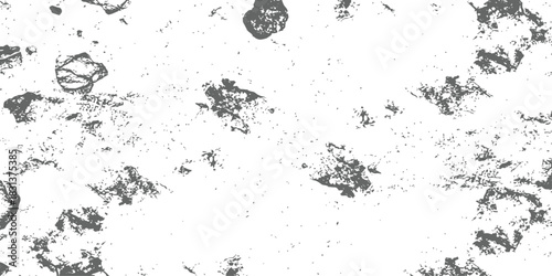 Rough Grunge Texture Overlay Vector Distressed Black and White Surface Gritty Abstract Background Element