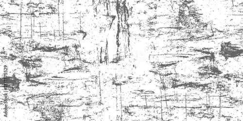 Grungy Distressed Vector Texture Overlay Seamless Abstract Rough Surface Background with Scratches and Worn Paint Effect in Monochrome Gray and White