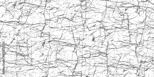 Seamless Grunge Texture Overlay Vector Distressed Crack Pattern Abstract Grungy Background Black and White Monochrome Surface
