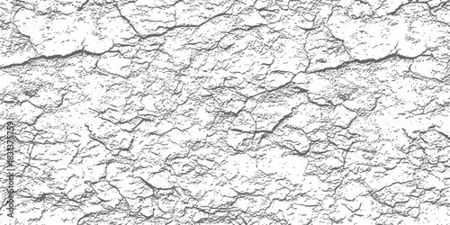 High Contrast Abstract Distressed Texture Overlay Vector with Cracked Surface Details Grunge Background