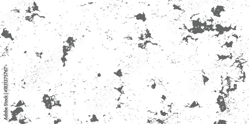 High contrast distressed grunge texture overlay abstract vector background monochrome peeling paint effect