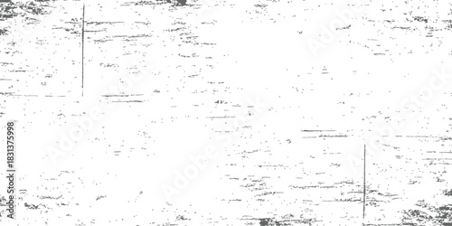 Distressed Wood Grain Grunge Texture Overlay Vector Background Black and White Weathered Surface Effect with Scratches and Vertical Lines