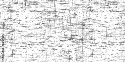 Seamless Grunge Distressed Texture Background Vector Black and White Scratched Surface Overlay Pattern