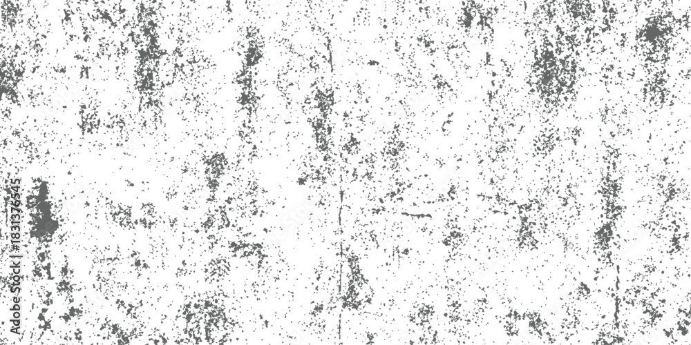 Fototapeta premium Grungy distressed black and white texture overlay vector background illustration for graphic design projects