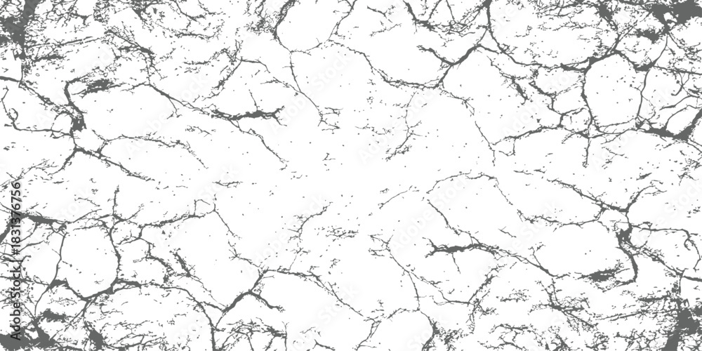 Obraz premium High contrast cracked grunge texture overlay abstract background distressed vector illustration