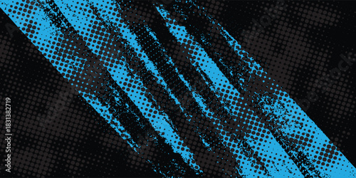 Black and tosca abstract grunge background with halftone style modern arts sport background vector,eps 10.