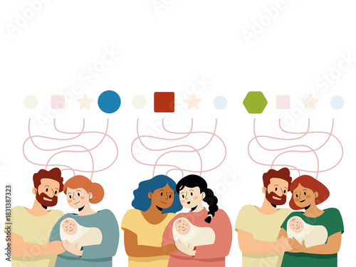 Diverse families connecting with inherited genetic traits
