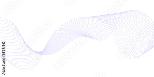 3D rendered abstract background of a blue wave pattern with flowing lines for digital business technology illustration