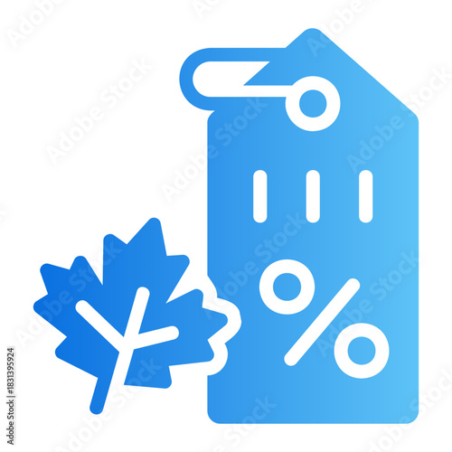 sale tag Line Gradient Icon