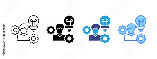 Innovator icon set multiple style collection