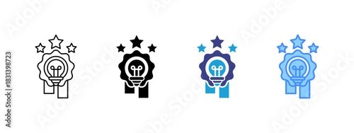 Brand icon set multiple style collection