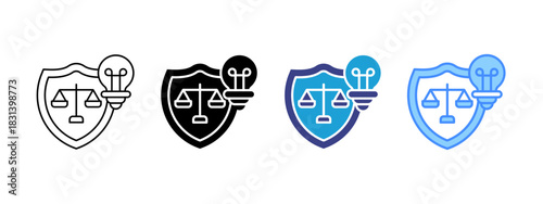 Protection   icon set multiple style collection