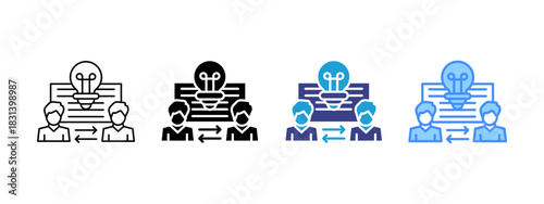 Treaty icon set multiple style collection