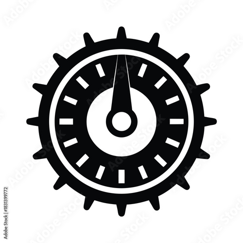 Adjustable Trimmer Dial Vector Illustration