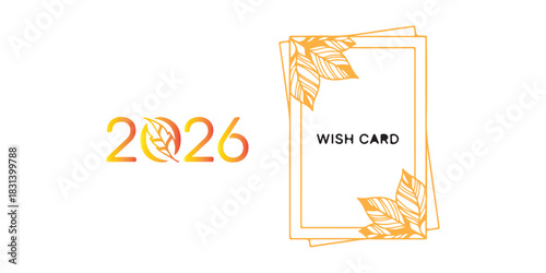 Vector business wish card illustration design template with vintage gold border for certificate paper or invitation card