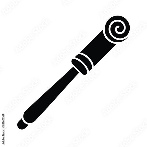 Curling Wand Vector Illustration