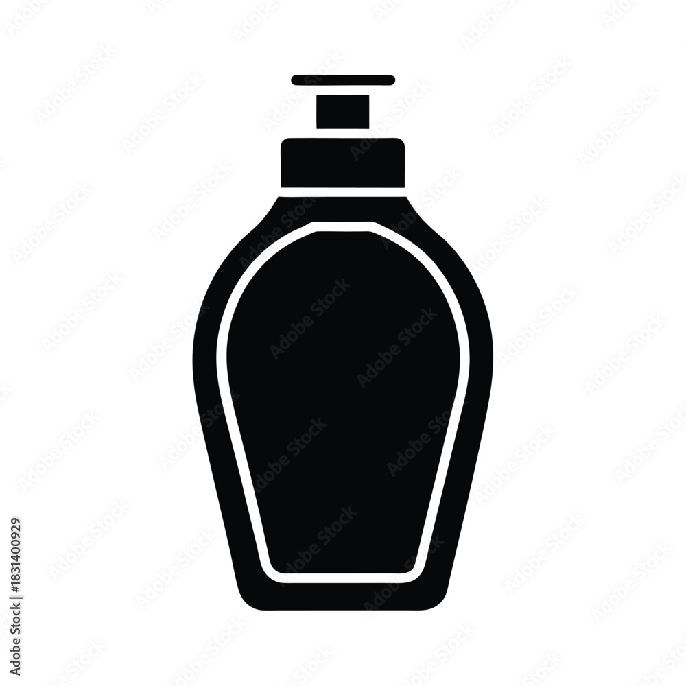 Fototapeta premium Shampoo Bottle Vector Illustration