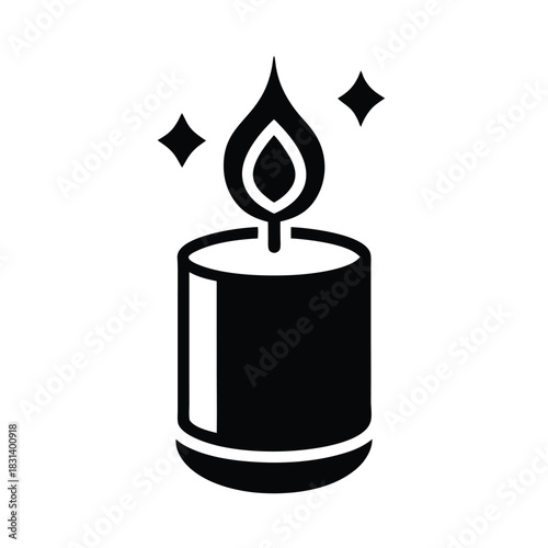Scented Candle Vector Illustration