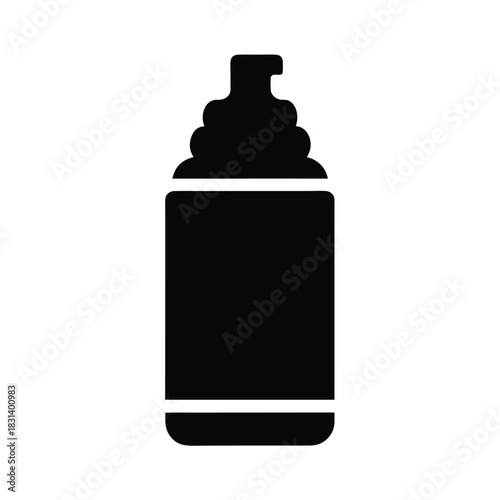 Shaving Foam Can Vector Illustration
