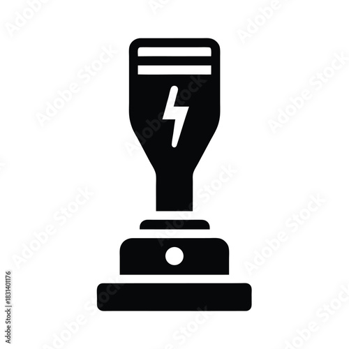 Trimmer Charger Base Vector Illustration