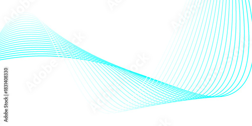 Abstract background with wavy blue lines on a white background. The blue lines create a flowing, textured pattern on the white surface.