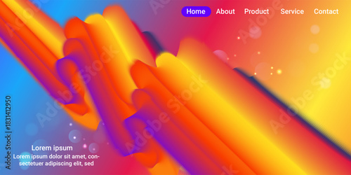 abstract colorful liquid background design web templates