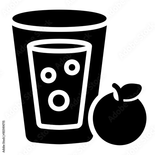 orange juice Solid icon