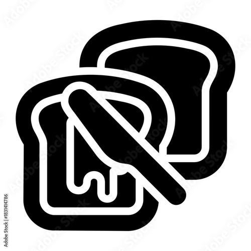 toast bread Solid icon