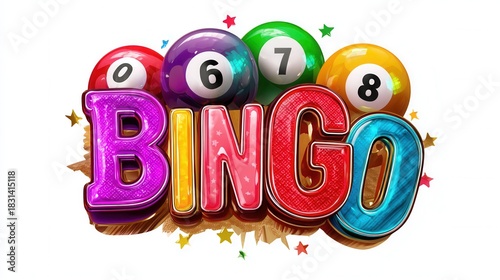 3d Round logo  with the words 