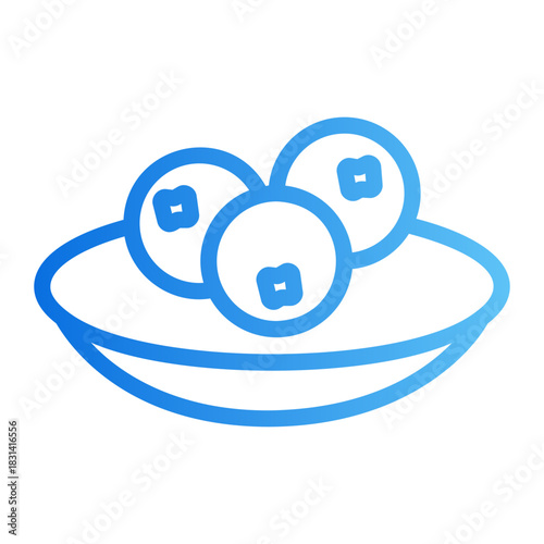 blueberry Line Gradient Icon
