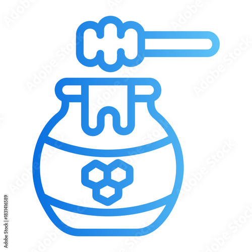 honey Line Gradient Icon