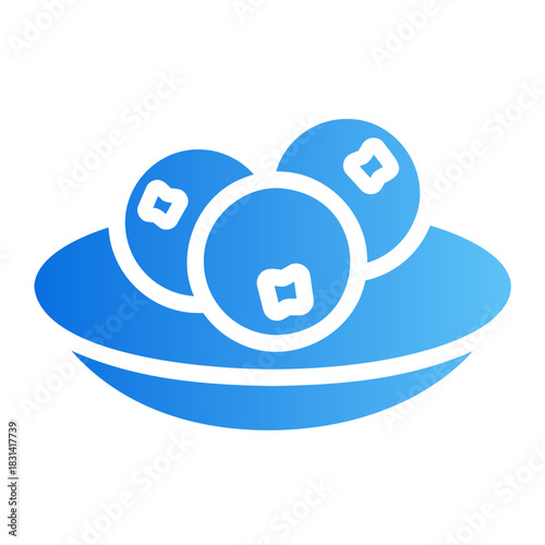 blueberry Line Gradient Icon