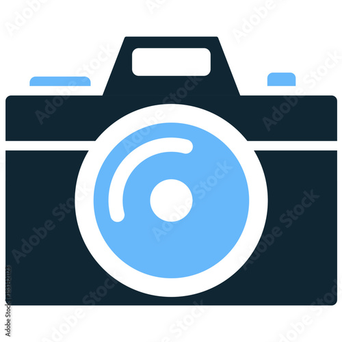 Camera Icon Vector Ideal for photography, video, social media, and visual capture graphics. Symbolizes picture taking, memory, media, and visual technology.